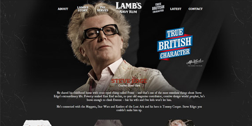 British Characters – Steve Edge – Lambs Navy Rum - Steve Edge World - Steve Edge Design